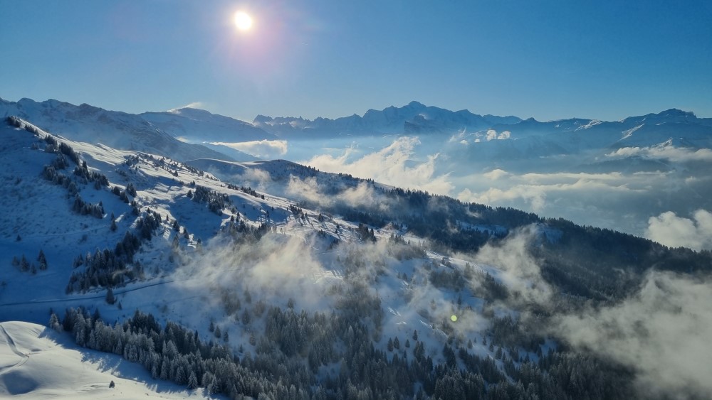 Skigebied Portes du Soleil.